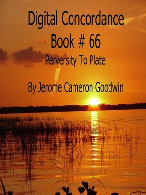 cover image of Perversity to Plate--Digital Concordance Book 66